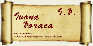 Ivona Morača vizit kartica